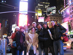 Freezing, in Times Square