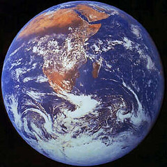 la Tierra desde el espacio