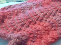Close up of scarf