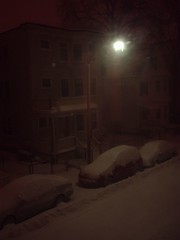 The blizzard begins