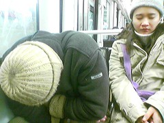 Sueño en el metro