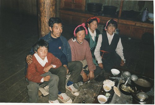 Tibetan family at Yulongsi