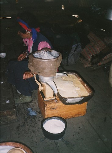 Making cream and butter at Wuxu Hai