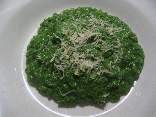 Green risotto