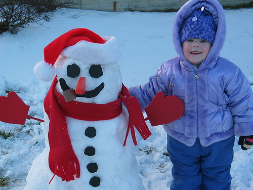 laurel and snowman