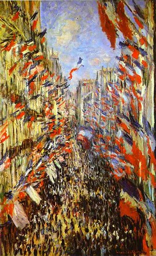 Claude Monet Rue Montorgueil Paris Festival of June 30 1878