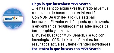 Presentación MSN Search