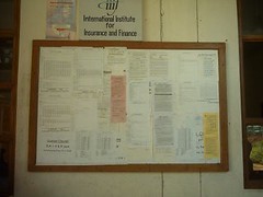 Notice Board in Osmania Univ