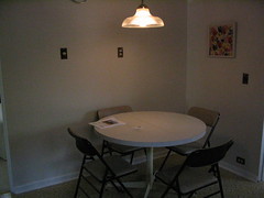 Eating area in kitchen