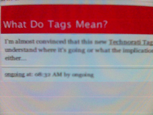 What do tags mean?